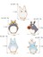 No.2 Boyutu Komşum Totoro Serisi Broo Emaye Metal Kawaii Hayvan Broş Seti Kot Ceket Yaka Pim Rozeti (Yurt Dışından) 3