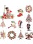 H07 Moda Kristal Noel Adamı Noel Ağacı Geyik Broş Kadın Takı Xmas Parti Takıları (Yurt Dışından) 3
