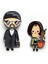 Erkekler Leon ve Mathilda Çocuk Film The Professional Broş Pins Kapak Pin Şapka Çanta Kadın Broş Çift Rozeti A68 (Yurt Dışından) 2