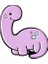 Mor Sevimli Pembe Stegosaurus Diplodocus Jurassic Hayvan Broş Dinozor Emaye Rozeti Çocuk Arkadaş Için (Yurt Dışından) 1
