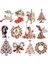 H05 Moda Kristal Noel Adamı Noel Ağacı Geyik Broş Kadın Takı Xmas Parti Takıları (Yurt Dışından) 2