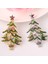 Platin Tarzı Yılbaşı Retro Moda Dekor Aksesuarları Kristal Kadın Noel Ağacı Takı Broşlar Papyon (Yurt Dışından) 3