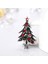 Platin Tarzı Yılbaşı Retro Moda Dekor Aksesuarları Kristal Kadın Noel Ağacı Takı Broşlar Papyon (Yurt Dışından) 5