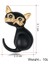 Küçük Hijab Takı Çocuklar Enamel Noel Hediyesi Vintage Kedi Broş Yeşil Taşlı Gözler Hayvan Broş Kadınlar Için (Yurt Dışından) 5