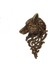 Bronz Tarzı Retro Nordic Hediye Gömlek Aksesuar Siyah Bronz Metal Viking Rozeti Broş Kurt Başı (Yurt Dışından) 1