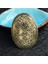 Gümüş Tarzı Antika Gümüş Bronz Sanat Çağı Oval Viking Broş Kaplumbağa Fibula Amulet Isveç Fibula Takı Talisman (Yurt Dışından) 2