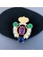 A9 Kadınlar Için Retro Ortaçağ Saray Broşları Vintage Pin Taşlı Broş Takıları Şık Tasarım Barok (Yurt Dışından) 4