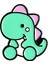 Yeşil Sevimli Pembe Stegosaurus Diplodocus Jurassic Hayvan Broş Dinozor Emaye Rozeti Çocuk Arkadaş Için (Yurt Dışından) 1