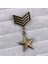 Metal #ross Avrupa ve Amerika Deniz Kuvvetleri Okulu Rozeti Broş Rüzgar Harajuku Özel Takım Küçük Rozet Omuz Askısı Rütbe Kaydırak Epaulet Omuzluk (Yurt Dışından) 1