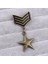 Metal #ross Avrupa ve Amerika Deniz Kuvvetleri Okulu Rozeti Broş Rüzgar Harajuku Özel Takım Küçük Rozet Omuz Askısı Rütbe Kaydırak Epaulet Omuzluk (Yurt Dışından) 4