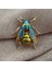 Yeşil Stil Kadın Alaşım Sarı Arı Böceği Broş Tatil Hediye Broş Banquet Pins - Email Bumblebee Brooches (Yurt Dışından) 2