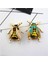Yeşil Stil Kadın Alaşım Sarı Arı Böceği Broş Tatil Hediye Broş Banquet Pins - Email Bumblebee Brooches (Yurt Dışından) 3