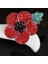 Kırmızı Stil Kırmızı Kristal Çiçek Broş Poppy Vintage Rozet Takı Yeni Heromiki (Yurt Dışından) 2