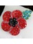 Kırmızı Stil Kırmızı Kristal Çiçek Broş Poppy Vintage Rozet Takı Yeni Heromiki (Yurt Dışından) 4