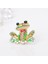 1 Bilgisayar Kadınlar Için Çizgi Film Taşlı Kurbağa Broş Böcek Broşları Şal Tokası Hediye (Yurt Dışından) 5
