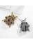 Gümüş Tarzı Vahşi Böcek Hayvan Broş Moda Metal Böcek Scarab Pin Boutonniere ve Broşlar (Yurt Dışından) 2