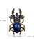 Cerambycidae Moda Mineli Böcek Rozeti Boyama Taşlı Broş Insekt, Vahşi, Alaşım Renkli, Göğüslük (Yurt Dışından) 3