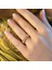 Rose Gold Kaplama Dorika Ayarlanabilir Gümüş Yüzük 1