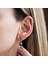 Elmas Montür Zirkon Taşlı Damla Model Rose Gold Kaplama Gümüş Set 4