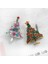 C Retro Kristal Noel Serisi Broş Antik Gümüş Bronz Noel Ağacı Zili Penguen Kurdele Kar Adamı Noel Baba Broşları Noel Hediyeleri (Yurt Dışından) 3