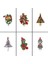 C Retro Kristal Noel Serisi Broş Antik Gümüş Bronz Noel Ağacı Zili Penguen Kurdele Kar Adamı Noel Baba Broşları Noel Hediyeleri (Yurt Dışından) 4