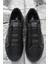 102 20250 Basel Siyah Deri Sneaker Erkek Günlük Spor Ayakkabı 4