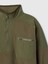 Erkek Çocuk Haki Yarım Fermuarlı Sherpa Pullover Sweatshirt 3