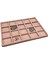 Yerli Üretim Süet Kumaş Pembe Renkli 34/24 cm 20 Bölmeli Çekmece Içi Takı Standı 1