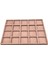 Yerli Üretim Süet Kumaş Pembe Renkli 34/24 cm 20 Bölmeli Çekmece Içi Takı Standı 2