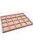Yerli Üretim Süet Kumaş Pembe Renkli 34/24 cm 20 Bölmeli Çekmece Içi Takı Standı 4