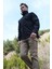 11 Cepli Siyah Softshell Soğuk Geçirmez Mont 2