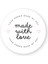Sticker 5 - Made With Love 4x4 cm - 66 Adet 1