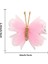 2x Kelebek Saç Klipleri Sahne Performansı Parti Örgü Pembe Için Taşınabilir Saç Tokası (Yurt Dışından) 3