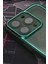 Apple iPhone 14 Pro Uyumlu Yeşil Kenarlı Renkli Yarı Şeffaf Kapak Kılıf Kamera Lens Korumalı 2