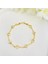 Kalpli Bileklik Suyolu Zirkon Taşlı Kararmuz Xuping Vip Seri 14 Ayar Gold 19CM 5