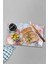 Pembe Mermer Desenli Temperli Cam Kesme Tahtası - Cam Kesme Tablası 20*30 Cm 4