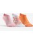 Artengo Tenis Çorabı - Kısa Konç - 3 Çift - Desenli Turuncu/Pembe - Artengo RS 160 1
