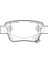 Arka Fren Balata Toyota Avensıs 1.6l 3zzfe Vvti ZZT250 03-08 / 2.0l 1AZ-FE 1AZFSE AZT250 03-08 1