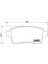 Arka Fren Balata Renault Fluence 09- / Megane Iıı 09- / Megane Iv 15- /scenıc Iıı 09- 1