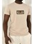 Çiçekli Örgü Detay Bisiklet Yaka Tshirt 2