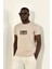 Çiçekli Örgü Detay Bisiklet Yaka Tshirt 3
