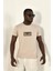 Çiçekli Örgü Detay Bisiklet Yaka Tshirt 4