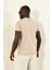 Çiçekli Örgü Detay Bisiklet Yaka Tshirt 5