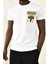 Örgülü Cep Detay Bisiklet Yaka T-Shirt 2
