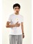 Papatya Nakış Detaylı Bisiklet Yaka T Shirt 5