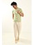 Papatya Nakış Detaylı Bisiklet Yaka T Shirt 5