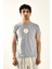 Papatya Nakış Detaylı Bisiklet Yaka T Shirt 2