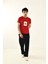 Işleme Detaylı Bisiklet Yaka T-Shirt 3