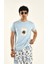 Işleme Detaylı Bisiklet Yaka T-Shirt 1