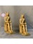 El Yapımı 2'li Anubis Figürü Dekoratif Biblo - 7 x 24 cm 1